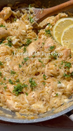 Noa Williams on Instagram: "LEMON CHICKEN ORZO Because you guys were obsessed with my marry me chicken orzo I decided to try a new flavour and omgoodness it is seriously just as good!! The freshness of the lemon in the hot weather is divine 😍 Let me know if you try 🥰 Ingredients •1/2 tbs olive oil •500g Chicken •1/2 tsp paprika •1tbs butter •1 small onion, diced •2 garlic cloves, minced (or 1 tsp powder) •1 cup orzo pasta/ risoni (uncooked) •1 medium zucchini, grated •2 cups low sodium chicken