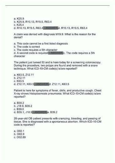 AAPC CPB Chapter 4 review Exams Questions and Answersn video