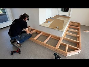 Custom Steps for Garage Platform Built by Paul & Talen – Step 1 Framing
