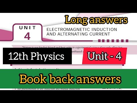 12th physics chapter 4 book back answers || 12th physics - unit 4 - Long answers - 5 mark questions