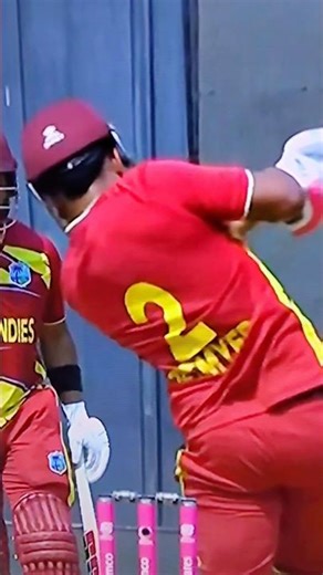 what a shot by West Indies player