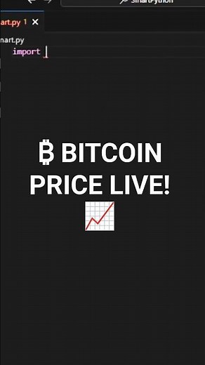 💵 Build a Crypto Price Ticker Using Python 📈 #coding #coding #viral