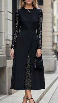 Gorgeous Black Dresses for a Timeless Elegant Look #luxuryfashion #blackdress #mididresses