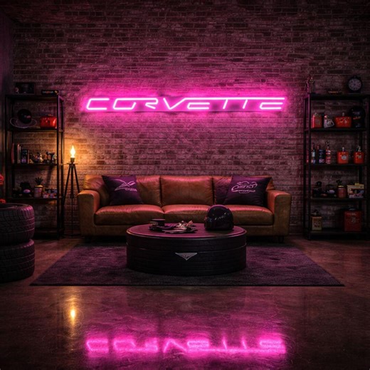 Chevrolet Corvette Neon Sign – Corvette LED Wall Light – Car Garage Decor – Man Cave Bar Neon – Sports Car Fan Gift Car Neon Sign, Car Gift - Etsy