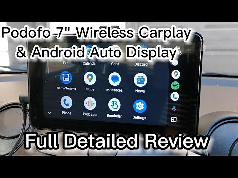 $100 Podofo 7" Wireless Carplay Display