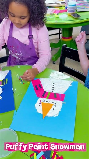 Puffy Paint Snowman