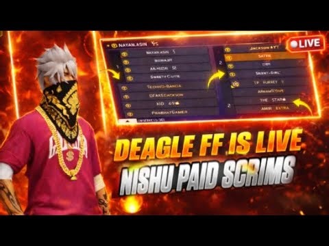 DEAGLE FF is LIVE !! GRIND SCRIMS COMPETITIVE LOBBY || NISHU PAID SCRIMS ||