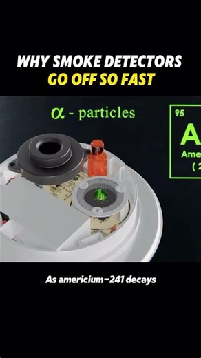Why smoke detectors go off so fast #konwledge #youtube #science