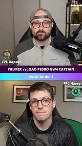 FPL GW4 CAPTAINCY… JOAO PEDRO VS PALMER 😵‍💫 Or Someone Else! 🇸🇪 ‪@FPLRaptor‬ #fpl #premierleague