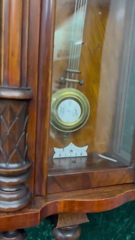 Antique German Carl Werner Free-pendulum Wall Clock With Gong in Mahogany/cherry Wood Case With a 1-year Warranty. - Etsy