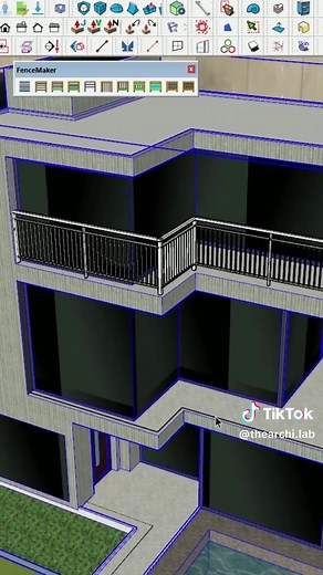 Realiza barandas rápidas y profesionales en SketchUp
