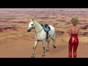 Horse animation and girl Created in Character Creator and iClone