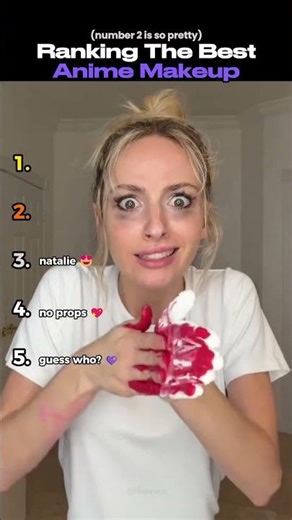 Ranking The Best Anime Makeup Transition 2 (new) #anime #makeup #shorts