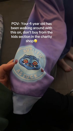Mortified, she’s obsessed with k-pop and seen it in a charity shop and used her own money to buy it, it’s huge in her but it’s a kids size 10 🥲🥲 #parentfail #fyp #kpopfyp