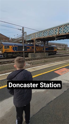 Class 66 firing up. #trains #dieselengine #locomotive #doncaster #yorkshire #class66 #railway