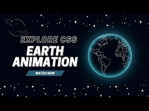 🌍 Rotating Glowing Earth Animation with HTML & CSS | CSS Animation Tutorial