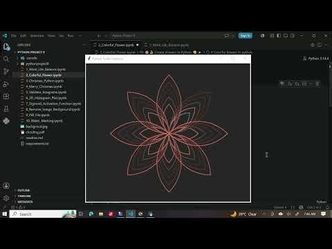 Python Turtle Graphics | How to Draw Stunning Flower Designs