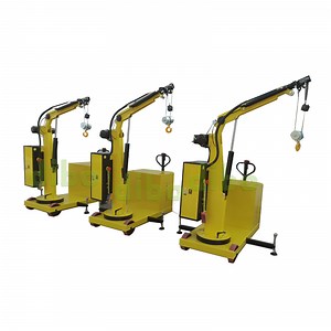 [Hot Item] Portable Lifting Equipment Battery Operated Counter-Balanced Mobile Floor Crane Mini Hoist Lift Crane