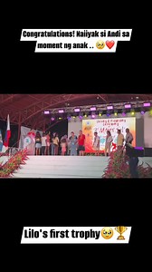 487K views · 10K reactions | Lilo's first trophy sa surfing  proud na umakyat sa stage naiiyak si Andi sa moment ng anak | Latest Scoop | Facebook