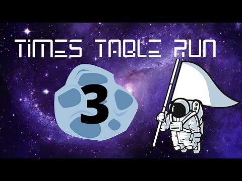 Times Table Run - Multiply by 3 Practice Brain Break Game