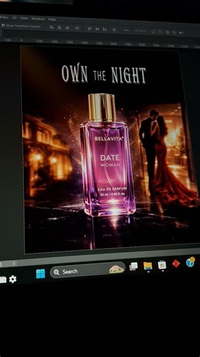 Perfume ads design Bellavita #photoshop #uiuxdesigner