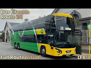 Bus Éireann | Route 131 - Full Route Visual | Bray to Wicklow | LF818