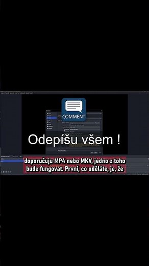 Co nastavit v OBS na nahrávání videí? #obs #obssettings #tutorial