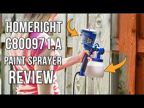 HomeRight C800971 Super Finish Max HVLP Paint Sprayer Review and Demonstration