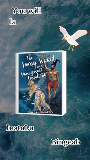 Selene on Instagram: "Ever watch videos of epic slip and slide fails? This is a lot like that, a super wet, super hysterical, roller coaster ride. You’ll literally have no idea what is going to happen next from exploding seagulls, cars full of flying sardines and shrimp flavored love bits this has it all! I cackled the entire time. #supportindieauthors #yestherearetentacles #kindleunlimitedromance #thehornywizardandthemanagementconsultant #shortandsweetbooks"