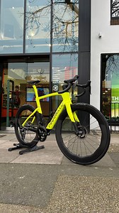 In need of a head turning, stop in your tracks , dream road bike for the new year? We got you....⁠ ⁠ Pinarello x Princeton Carbon Works x CeramicSpeed, with a dash of Aurik Yellow. What do you think? | Sigma Sports