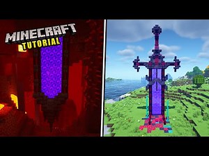 Minecraft Nether Sword Portal (Step-by-Step Tutorial) 🔥