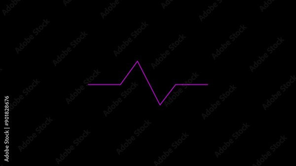 Realistic Heartbeat Pulse Rate Animation: Engaging Visuals for Cardiac Monitoring, Health Tracking, and Fitness Apps - High-Quality Icon Animation