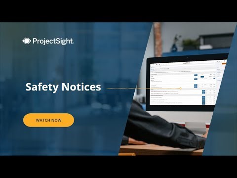 Trimble ProjectSight User Training Video: Field Management. Safety Notices