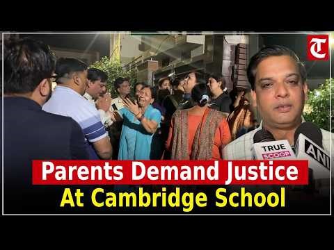 Parents protest outside Cambridge School Jalandhar after student’s death; police respond.