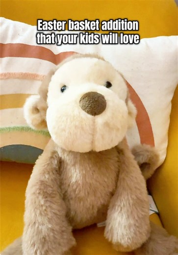 Easter is around the corner, so start getting ready. This adorable monkey will make the perfect addition to your kid’s basket #easter #eastergift #easterbasketstuffers #monkey #stuffedanimalsoftiktok