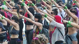 'The rapist is you' - Chile's viral feminist flash mob spreads to Argentina