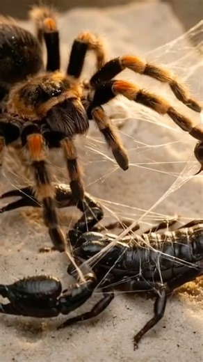 Tarantula vs Scorpion — The Web Trap | Cinematic Macro