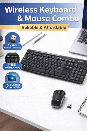 Watch Logitech MK270 Multimedia Keyboard & Mouse on Amazon Live