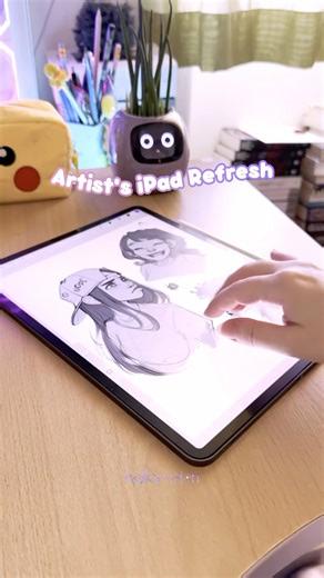 Refresh my iPad with me! ✏️✨ #digitalart #drawing #ipadaccessories