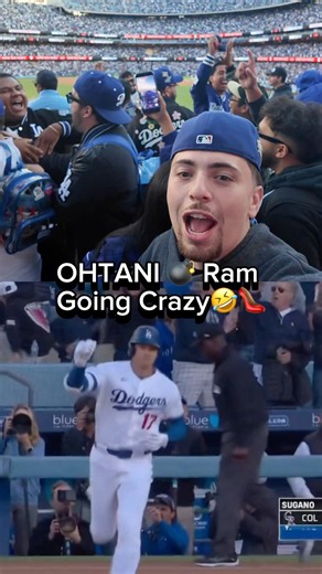 OHTANI HELPIN HIMSELF WHAT YALL THINK OF RAMS 👠?🤣🤣 #dodgers #ohtani #homer #mlb
