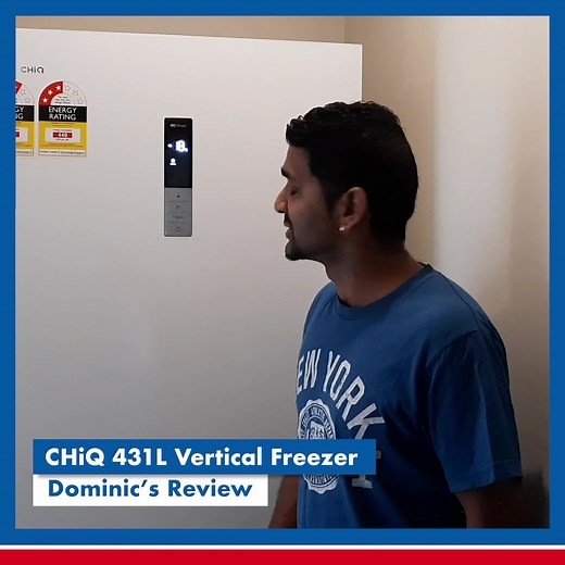 Looking to get an extra freezer? Find out what Dominic thinks of the CHiQ 431L Vertical Freezer. #TheGoodGuysHomeTested #ConciergeMember #Review | The Good Guys