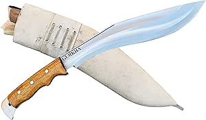 Amazon.com : Gurkha Afghan Kukri Knife Hand Forged Historical Afghani Khukuri Full Tang 11 IN Fixed Blade Carbon Steel Kukri Leather Sheath & 2 Small Knives Hand-Hammered In Nepal : Sports & Outdoors