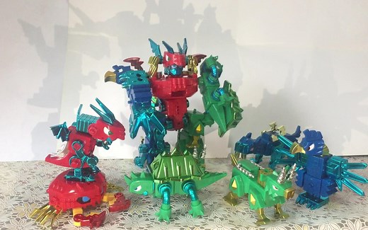 【伊人制作】万代keybots钥匙机器人第六期-百搭六神兽组合