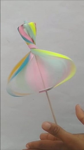 How to make paper spiral Wheel - Easy paper toys #shorts #papercraft #shortsfeed