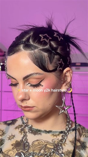 Star + Moon Y2K HAIRSTYLE 🌙✨