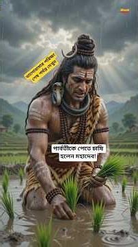 পার্বতীকে পেতে চাষি হলেন মহাদেব! #mahadev #parvati #ytshorts