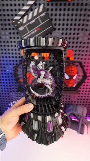 3D Printed Suspended Alien Xenomorph #3dprinting #strings #alien