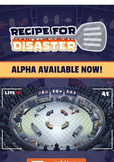 Recipe for Disaster Alpha is OUT NOW! Our build features a fully playable round with character customization, cooking, and fighting. Check out Recipe for Disaster on Itch.io and play our build! We encourage you to fill out our feedback form, so we can make improvements to your experience. Features are still in development and subject to change before launch. #gamedev #indiegame #gamedevelopment #game #videogame