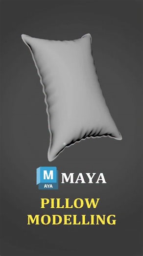 3D Artist | Freelancer on Instagram: "Here is a quick pillow modeling tip using ncloth in maya 🎉🔥 . . . . . . . . #MayaModeling #HardSurface #3DArt #TimeLapse3D #GameArt #CGModeling #HardsurfaceModeling #AutodeskMaya #3DProcess #3DDesign #instagram #viral"