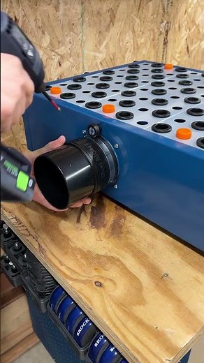 Rockler's Dust Right Downdraft Table provides gentle downward air flow drawing away dust.